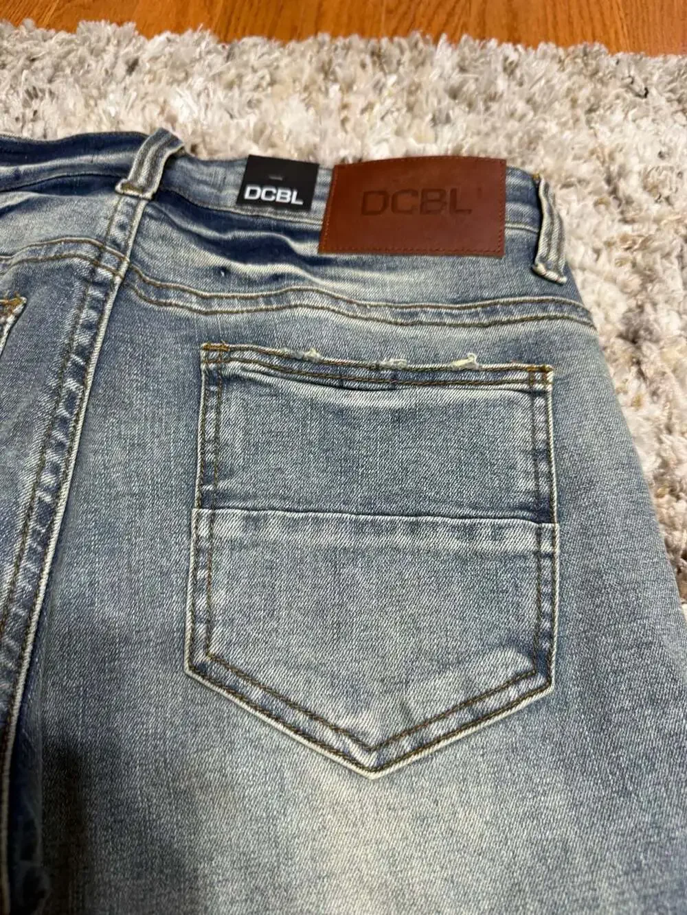 DCBL Men’s Studded Spike Embellished Jeans Size 32 Indigo NWT